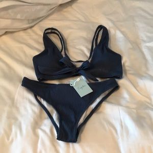 New, with tags cupshe navy bikini.